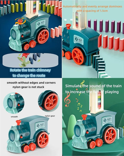 Train Toy Domino Set. BPA-Free Plastic with Sound Effects.