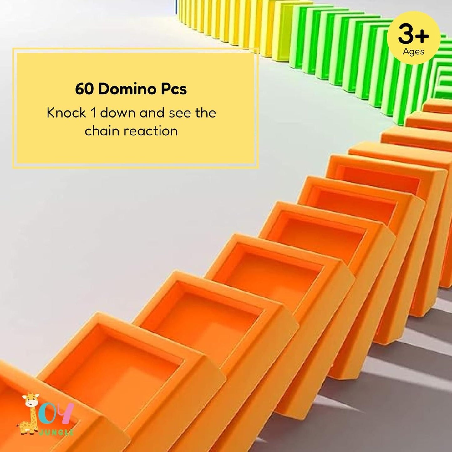 Train Toy Domino Set. BPA-Free Plastic with Sound Effects.
