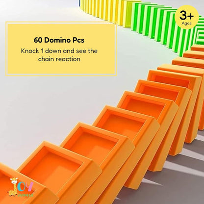 Train Toy Domino Set. BPA-Free Plastic with Sound Effects.