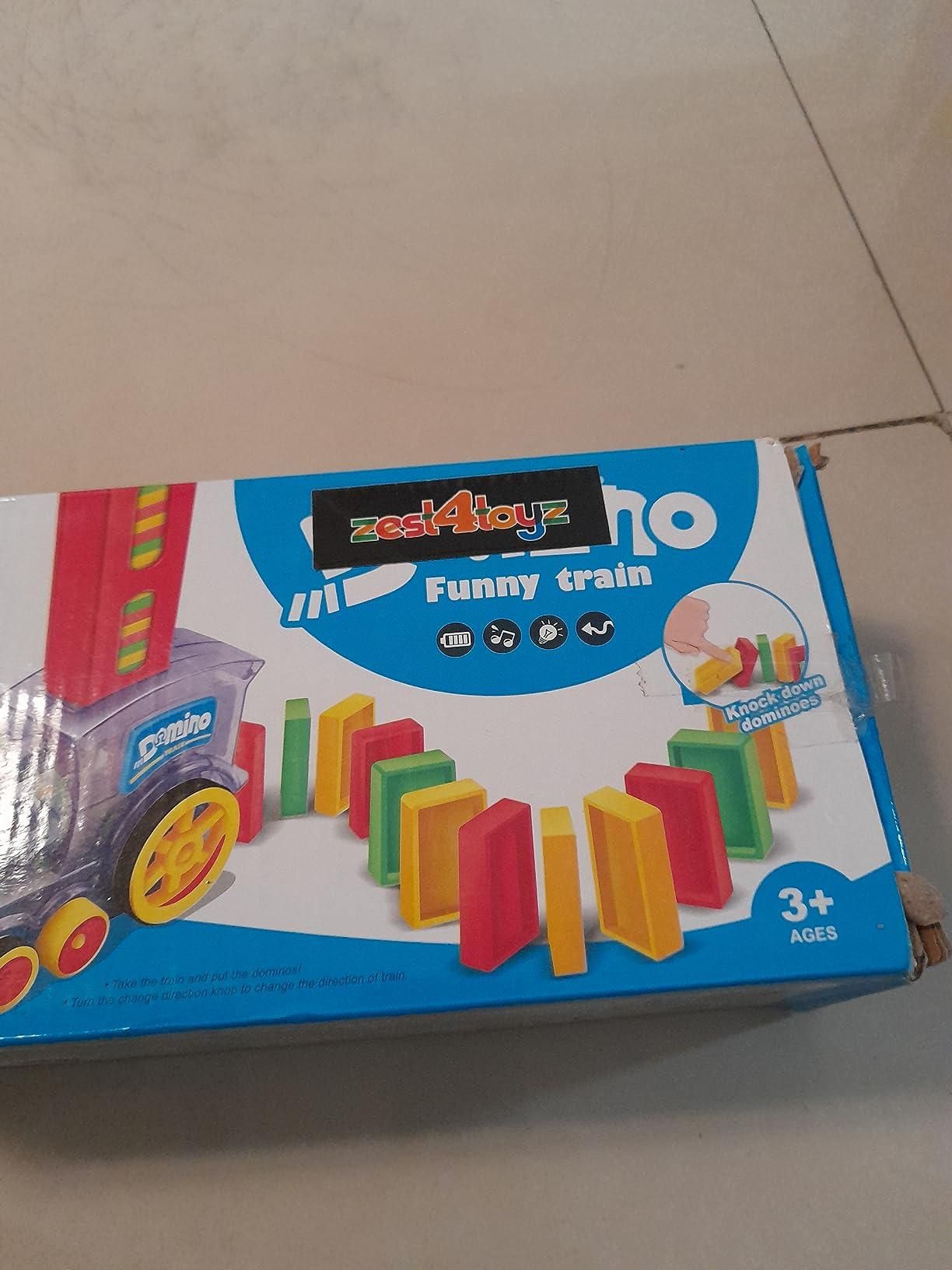 Train Toy Domino Set. BPA-Free Plastic with Sound Effects.